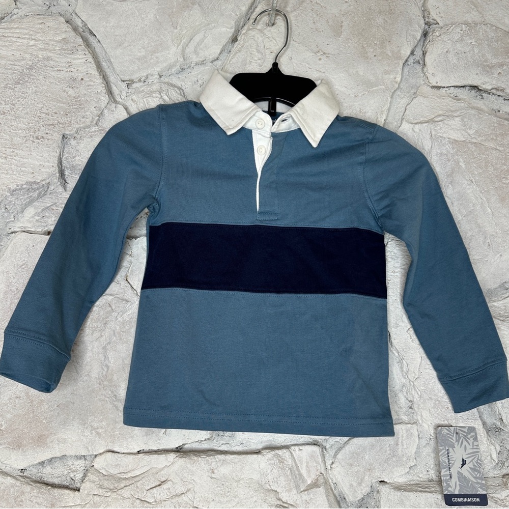 Tommy Bahama | Kids (Boy) Long Sleeve 100% Cotton Polo Shirt, Size XS (4)